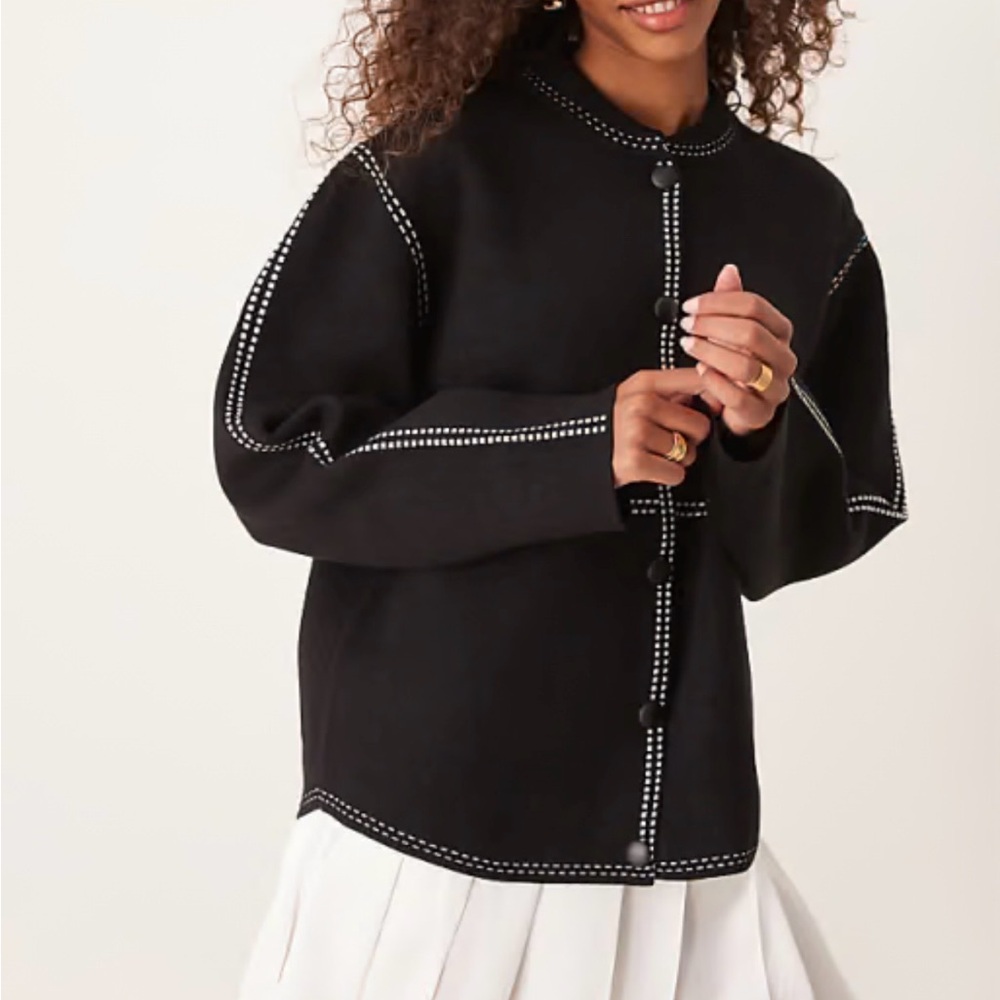 ASOS Stitch Knit Bomber Jacket